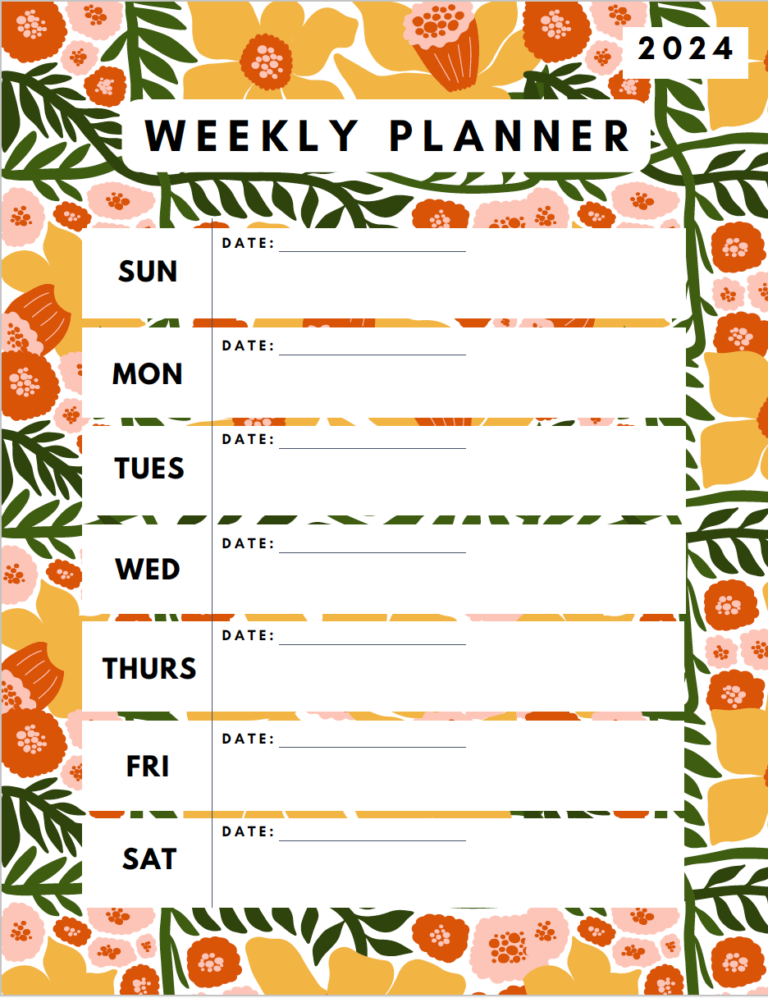 Get Organized With Free Printable Calendars 2024